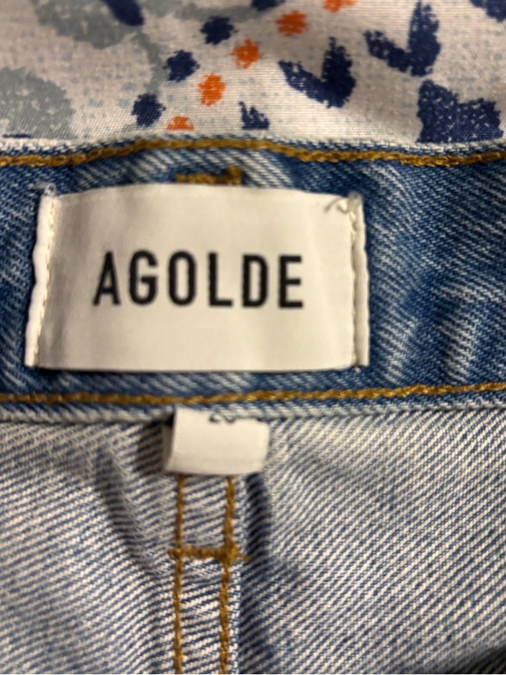 AGOLDE NWT Ridley Short Chant High Rise Vintage Denim Cut Off Jeans Size 26 - Picture 7 of 10